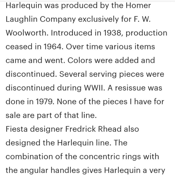 Vintage Homer Laughlin Harlequin Original Rose Color Pitcher - Picture 13 of 16